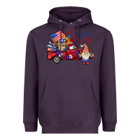 Plum american gnomies truck Heavyweight Hoodie - BarkalooDesign