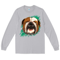 Moon Dust Bulldog Green glitter Long Sleeve Tee - Jasminsmagicworld