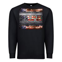 Black papa metal and american flag tumbler Premium Sweatshirt - BarkalooDesign