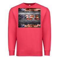 Cardinal papa metal and american flag tumbler Premium Sweatshirt - BarkalooDesign