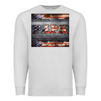 Dove Grey papa metal and american flag tumbler Premium Sweatshirt - BarkalooDesign