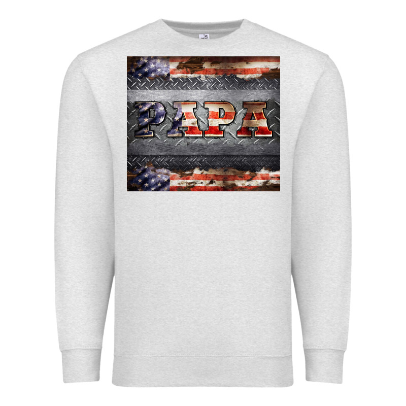 Papa Metal And American Flag Tumbler Premium Sweatshirt by BarkalooDesign | Teevron
