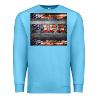 Ocean Blue papa metal and american flag tumbler Premium Sweatshirt - BarkalooDesign