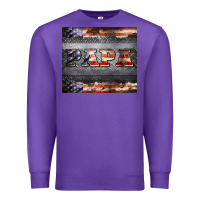 Purple papa metal and american flag tumbler Premium Sweatshirt - BarkalooDesign