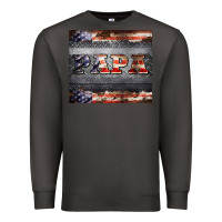 Smoke papa metal and american flag tumbler Premium Sweatshirt - BarkalooDesign