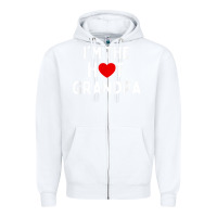 White mens i love hot grandpa  i'm the hot grandpa Zipper Hoodie - trangStudio