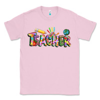 Bubblegum Pink Autism Teacher Classic Tee - NancyCooperArtShop