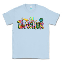 Dusty Blue Autism Teacher Classic Tee - NancyCooperArtShop