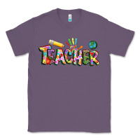 Lavender Autism Teacher Classic Tee - NancyCooperArtShop