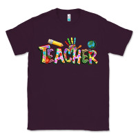 Plum Autism Teacher Classic Tee - NancyCooperArtShop