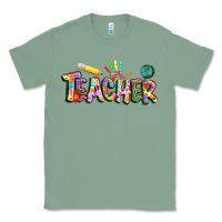 Sage Autism Teacher Classic Tee - NancyCooperArtShop