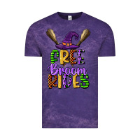 Cloud Purple free broom rides Vintage Tee - CowGirlArtShop