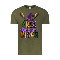 Vintage Olive free broom rides Vintage Tee - CowGirlArtShop
