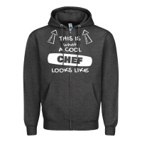 Charcoal Heather chef t  shirtthis is what a cool chef looks like t  shirt Zipper Hoodie - trangStudio