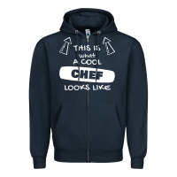 Navy chef t  shirtthis is what a cool chef looks like t  shirt Zipper Hoodie - trangStudio