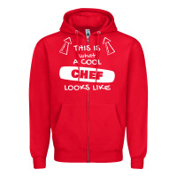 Red chef t  shirtthis is what a cool chef looks like t  shirt Zipper Hoodie - trangStudio