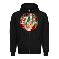 Black Christmas chicken Zipper Hoodie - Artiststas