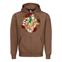 Chestnut Christmas chicken Zipper Hoodie - Artiststas