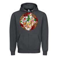 Smoke Christmas chicken Zipper Hoodie - Artiststas