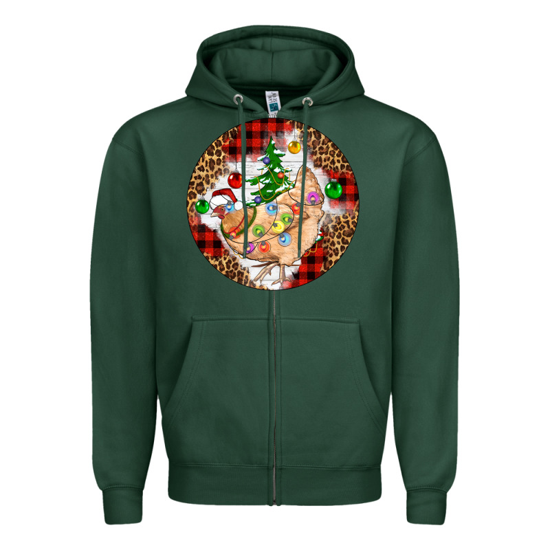 Christmas Chicken Zipper Hoodie by Artiststas | Teevron
