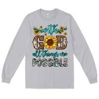 Moon Dust with god all things are possible Long Sleeve Tee - OliviaCreatesArt