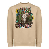 Mushroom summer down cowboy Heavyweight Sweatshirt - CowhideDigitalArt