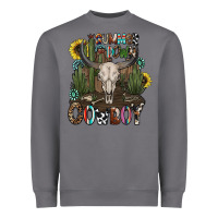 Storm summer down cowboy Heavyweight Sweatshirt - CowhideDigitalArt