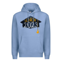 Colony Blue Senior 2023 graduation png sublimation design down Premium Hoodie - RanaPortraitStore