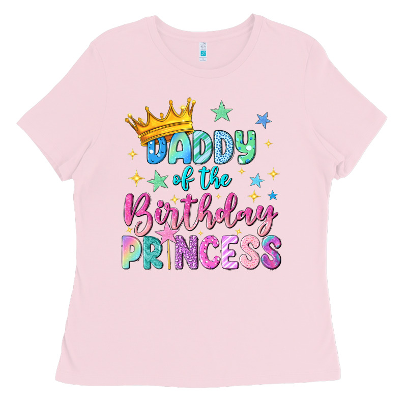 Daddy Of The Birthday Princess Ladies Tee by NancyCooperArtShop | Teevron