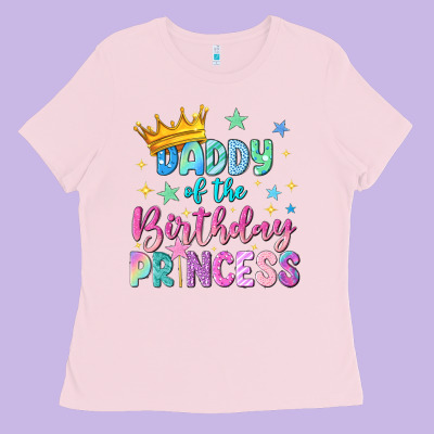 Daddy Of The Birthday Princess Ladies Tee Designed By Nancycooperartshop