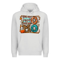 Dove Grey Fall Autumn Leopard Momo Premium Hoodie - LillyAllenDesigns