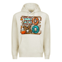Oatmeal Heather Fall Autumn Leopard Momo Premium Hoodie - LillyAllenDesigns