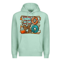 Seafoam Fall Autumn Leopard Momo Premium Hoodie - LillyAllenDesigns