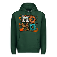 Sports Green Fall Autumn Leopard Momo Premium Hoodie - LillyAllenDesigns
