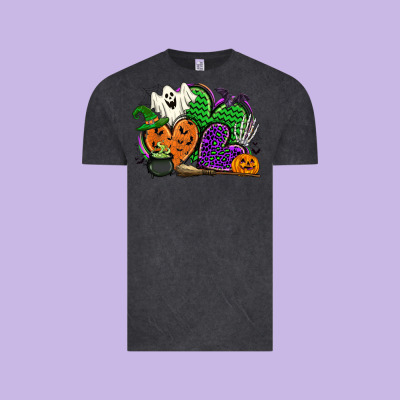 Halloween Heart Vintage Tee Designed By Cowgirlartshop
