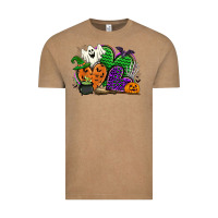 Vintage Coffee halloween heart Vintage Tee - CowGirlArtShop