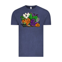 Vintage Denim halloween heart Vintage Tee - CowGirlArtShop