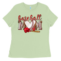 Matcha Baseball Mom Ladies Tee - NancyCooperArtShop