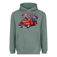 Sage american truck 4th of july Heavyweight Hoodie - BarkalooDesign