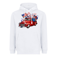 White american truck 4th of july Heavyweight Hoodie - BarkalooDesign