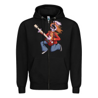 Black floyd pepper Zipper Hoodie - trangStudio