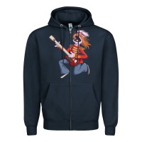 Navy floyd pepper Zipper Hoodie - trangStudio