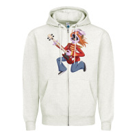 Oatmeal Heather floyd pepper Zipper Hoodie - trangStudio