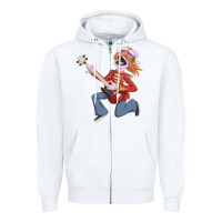 White floyd pepper Zipper Hoodie - trangStudio