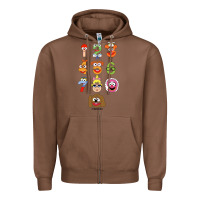 Chestnut muppet babies Zipper Hoodie - trangStudio