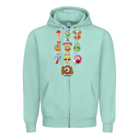 Seafoam muppet babies Zipper Hoodie - trangStudio