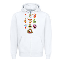 White muppet babies Zipper Hoodie - trangStudio