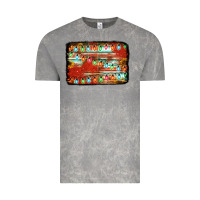 Cloud Rock christmas serape sunflower background Vintage Tee - Jasminsmagicworld