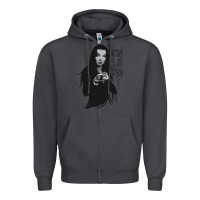 Smoke Normal Is An Illusion - Morticia Addams Zipper Hoodie - trangStudio