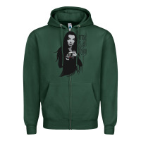 Sports Green Normal Is An Illusion - Morticia Addams Zipper Hoodie - trangStudio